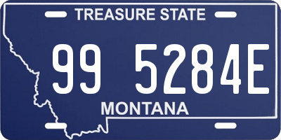 MT license plate 995284E