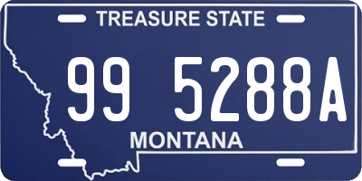 MT license plate 995288A