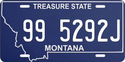 MT license plate 995292J