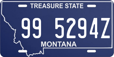 MT license plate 995294Z