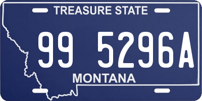 MT license plate 995296A