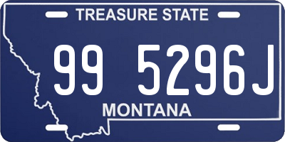 MT license plate 995296J