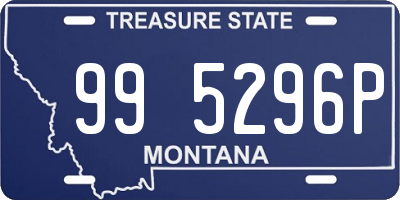 MT license plate 995296P