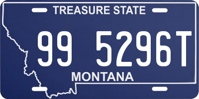 MT license plate 995296T