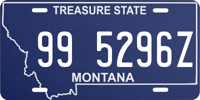 MT license plate 995296Z