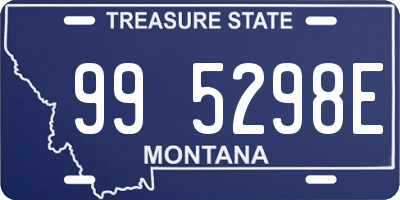 MT license plate 995298E