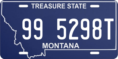 MT license plate 995298T