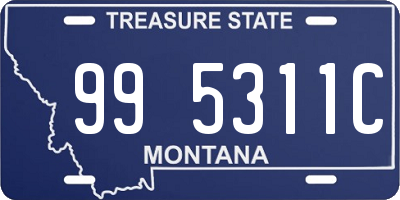 MT license plate 995311C