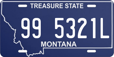 MT license plate 995321L