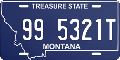 MT license plate 995321T