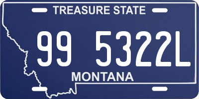 MT license plate 995322L