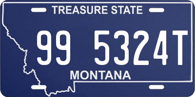 MT license plate 995324T