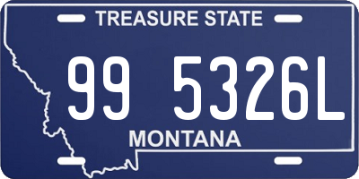 MT license plate 995326L