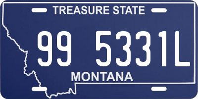 MT license plate 995331L