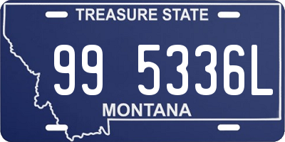 MT license plate 995336L