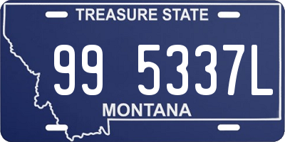 MT license plate 995337L