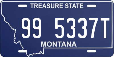 MT license plate 995337T