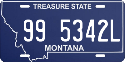 MT license plate 995342L