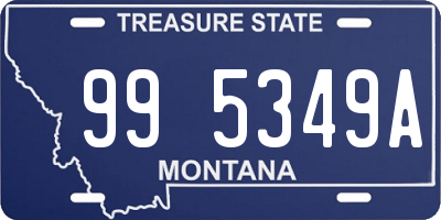 MT license plate 995349A