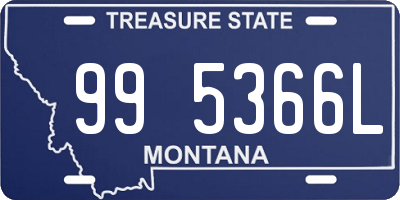 MT license plate 995366L