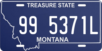 MT license plate 995371L