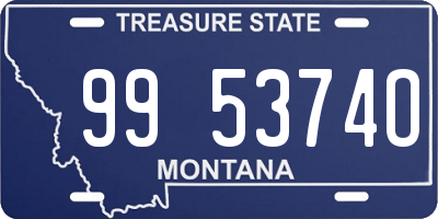 MT license plate 995374O