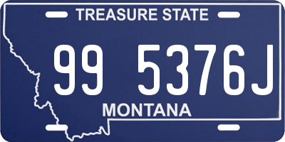 MT license plate 995376J