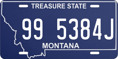 MT license plate 995384J