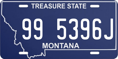 MT license plate 995396J