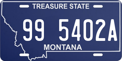 MT license plate 995402A