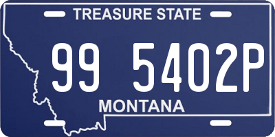 MT license plate 995402P