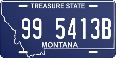 MT license plate 995413B