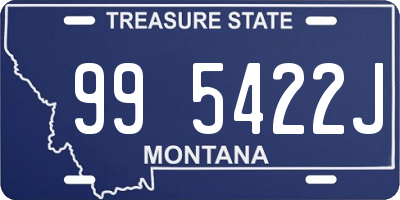 MT license plate 995422J