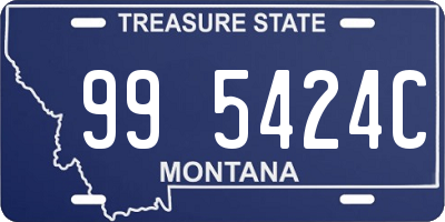 MT license plate 995424C