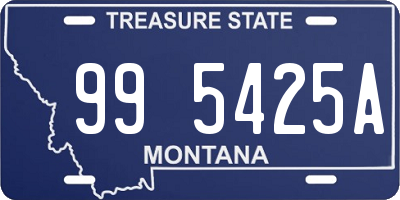 MT license plate 995425A