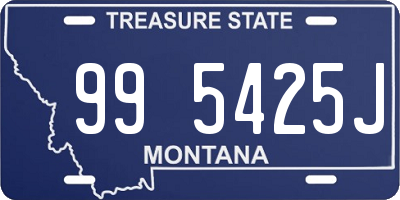 MT license plate 995425J