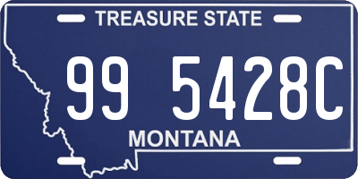 MT license plate 995428C