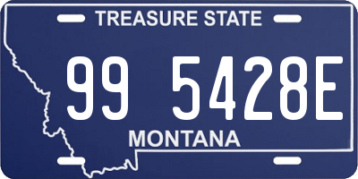 MT license plate 995428E