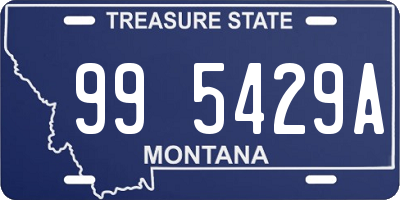 MT license plate 995429A