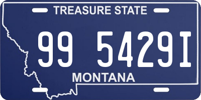 MT license plate 995429I