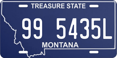 MT license plate 995435L