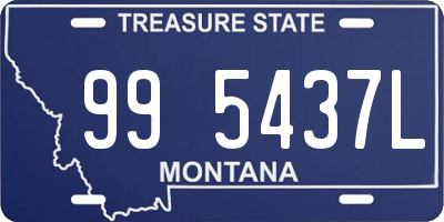 MT license plate 995437L