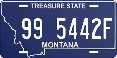 MT license plate 995442F