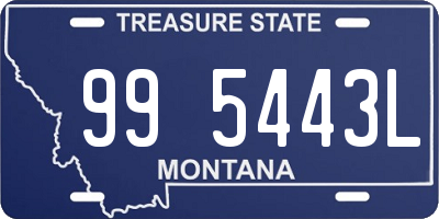 MT license plate 995443L