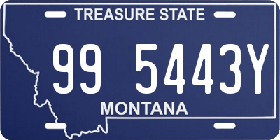 MT license plate 995443Y