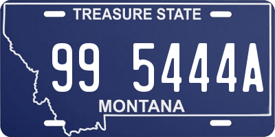 MT license plate 995444A