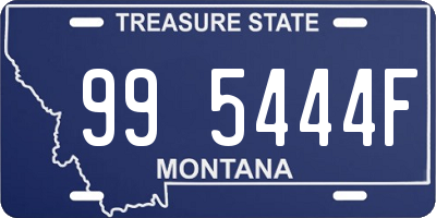 MT license plate 995444F