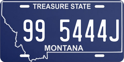 MT license plate 995444J