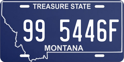 MT license plate 995446F