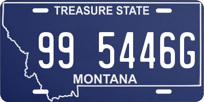 MT license plate 995446G